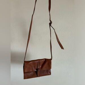Lucky  Brand Brown Leather Crossbody Bag